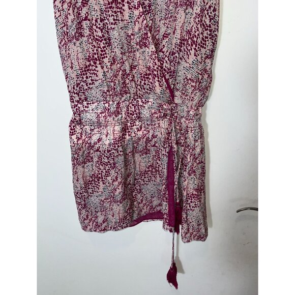 Ramy Brook  Silk Womens Sleeveless Dress In Purple Abstract Print Size Medium Bo - Picture 4 of 10